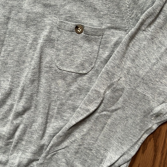 Ben Sherman grey sweater with elbow patch and chest pocket. - Picture 4 of 4